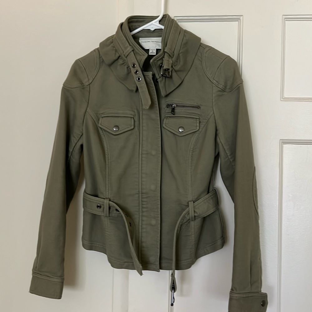 Banana Republic Olive Military Style Jacket